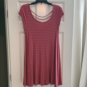 American Eagle Outfitters Red and White Striped Top
